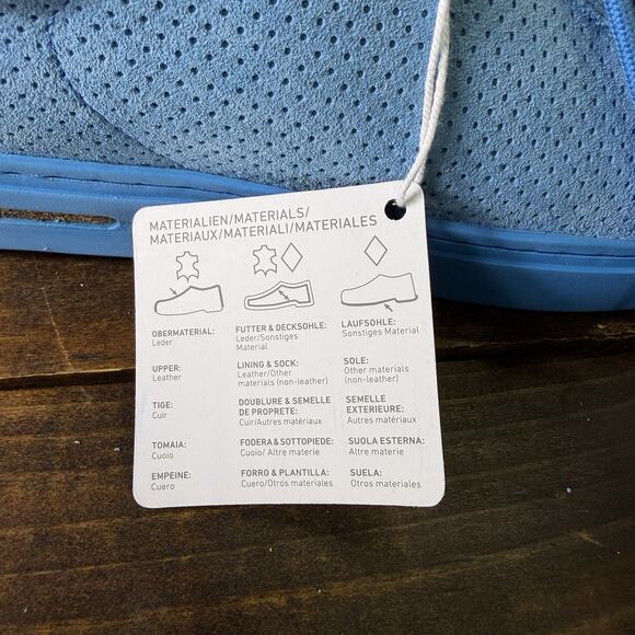 Birkenstock Bend Low Suede Leather Shoes Blue Embossed EU 42 US Women's 11 NWOB - Picture 13 of 15